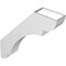 Ekena Millwork 5 1/2-in. W x 28-in. D x 32-in. H Olympic Architectural Grade PVC Knee Brace BRCP055X28X32OLY - alternate 4